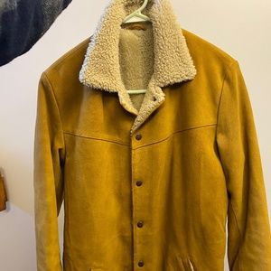 Levi's vintage clothing suede sherpa best sale jacket